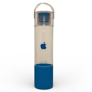 Apple Computer Employee Store Water Bottle 23oz Tumbler Teal Blue BPA Free Rare